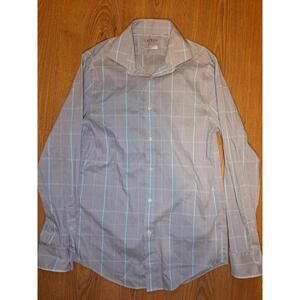 Ralph Lauren Dress Shirt Mens Small 14.5-32/33 Gray Plaid